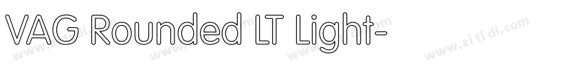 VAG Rounded LT Light字体转换